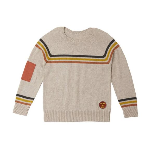 The Sunday Collective Wild Rainbow Cotton Pullover Sweater Size 10Y Boys NWT - Picture 1 of 8